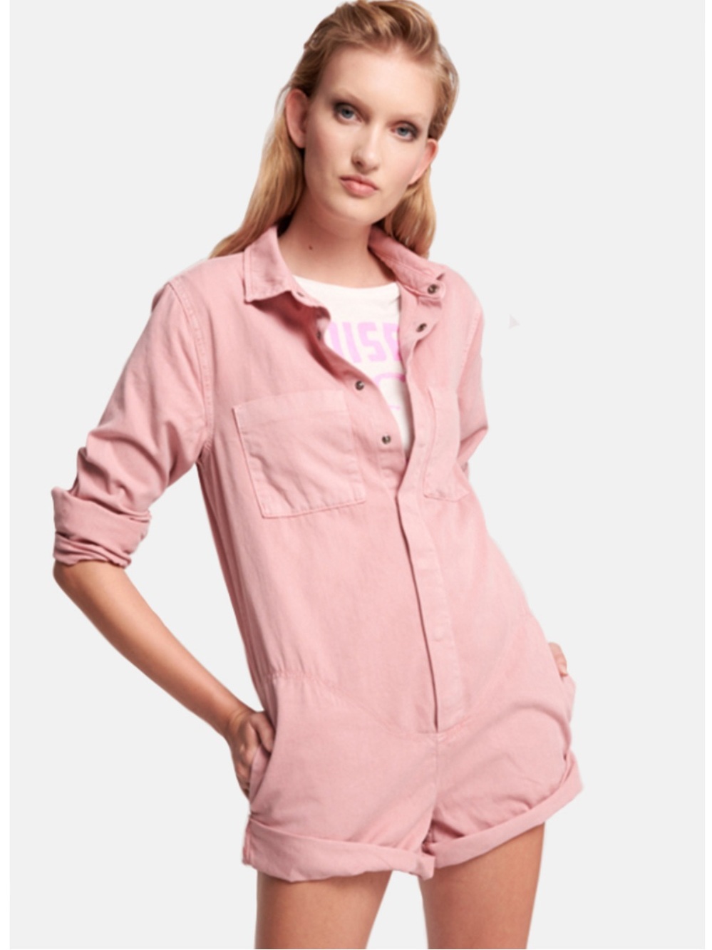 One Teaspoon Dirty Pink Prophecy Jumpsuit size X Large